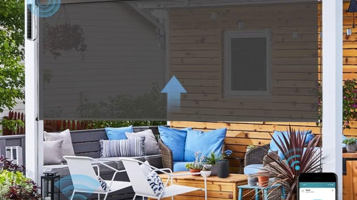 SmartWings Motorized Outdoor Patio Shades: Transform Your Porch with HomeKit-Compatible Waterproof Blinds